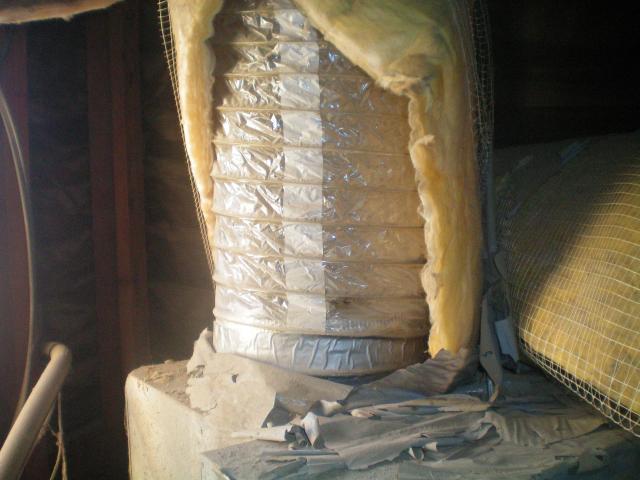 More damaged ducting